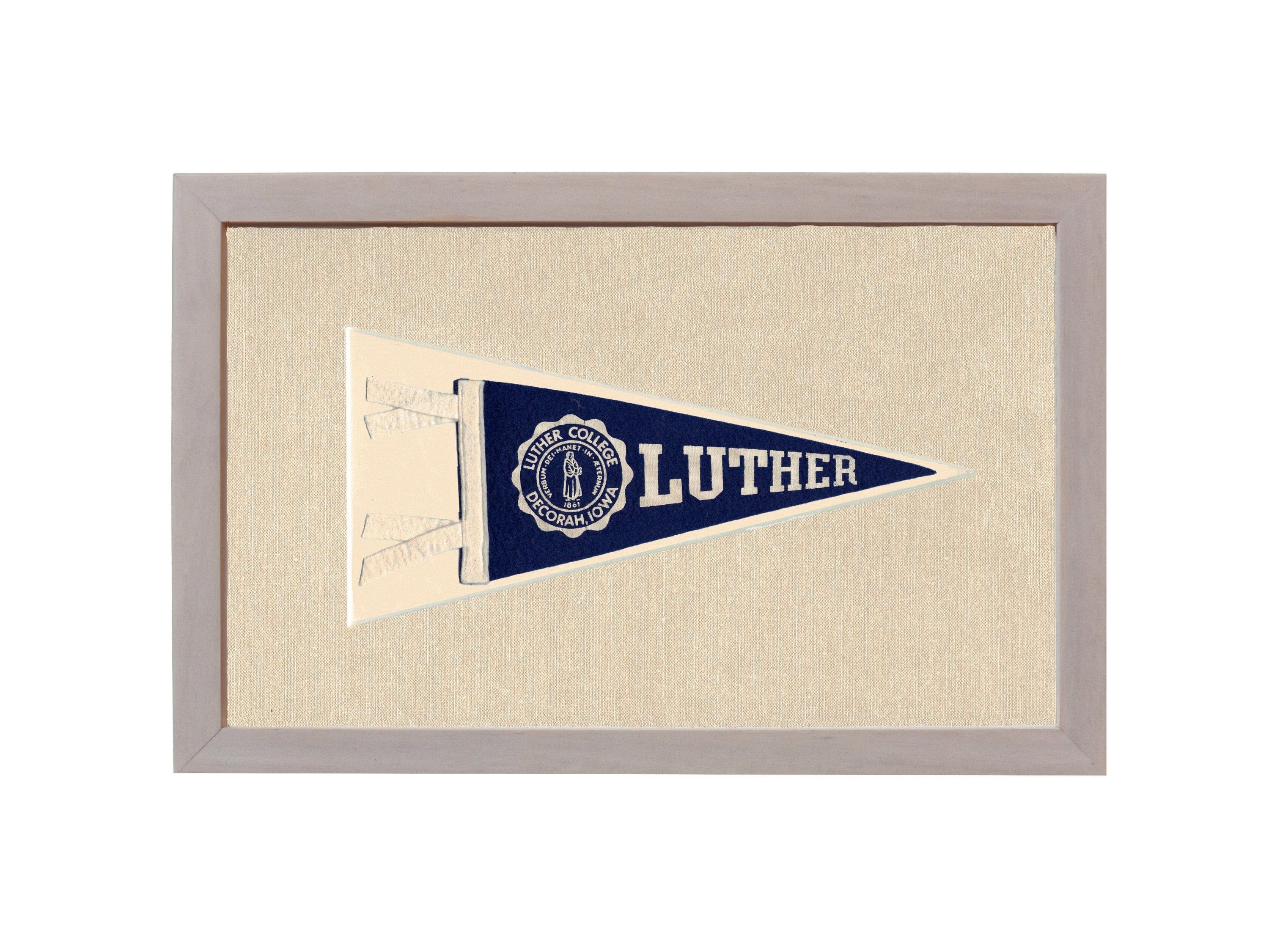 Americana Memories Vintage Pennants and Memorabilia Vintage Luther College Pennant