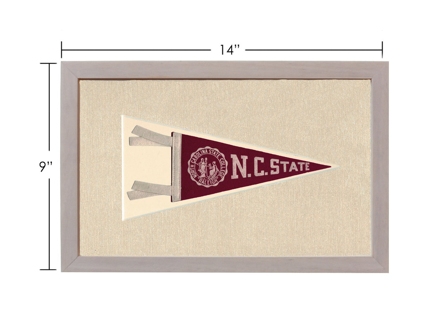 Vintage NC State College Pennant