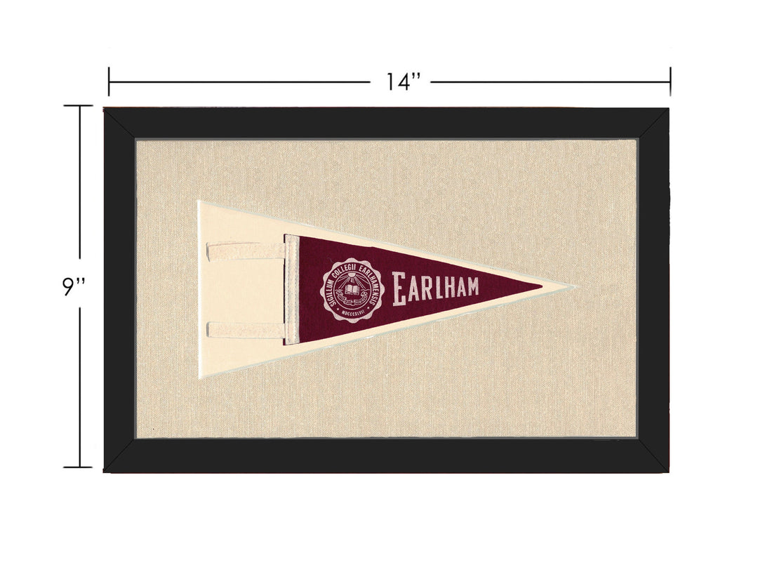 Americana Memories Vintage Pennants and Memorabilia Vintage Earlham College Pennant
