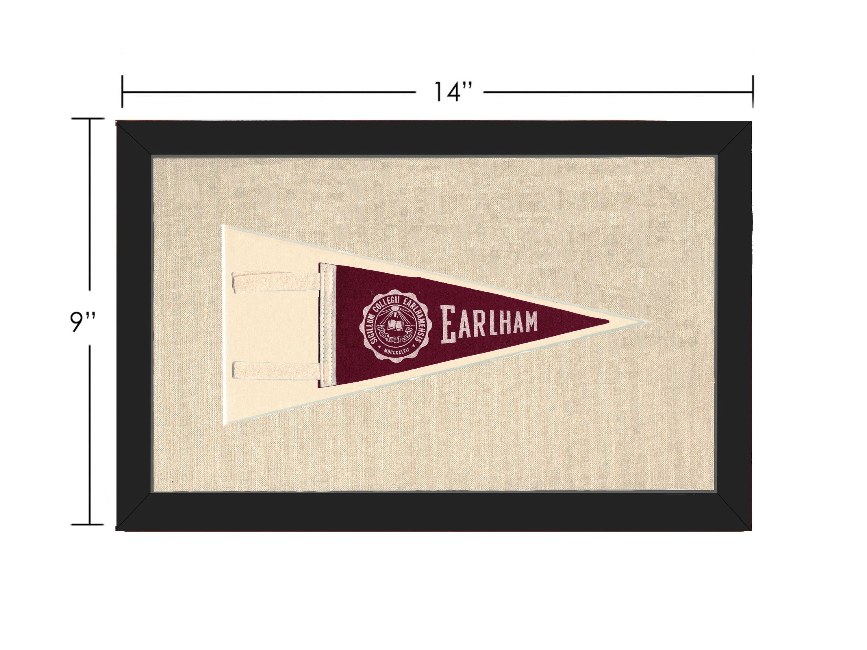 Americana Memories Vintage Pennants and Memorabilia Vintage Earlham College Pennant