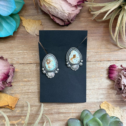 Dry Creek Turquoise Stud Earrings by Shay Pfeiffer