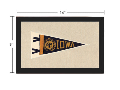 Americana Memories Vintage Pennants and Memorabilia Vintage University of Iowa Pennant