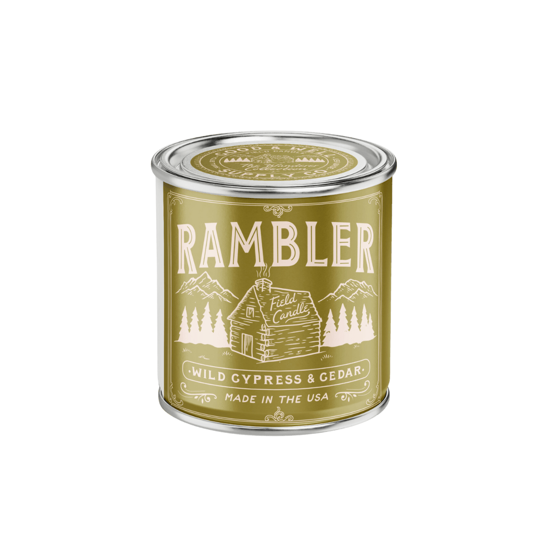 Good &amp; Well Supply Co Candles Half Pint / 8oz / Cotton Wick Rambler Field Candle
