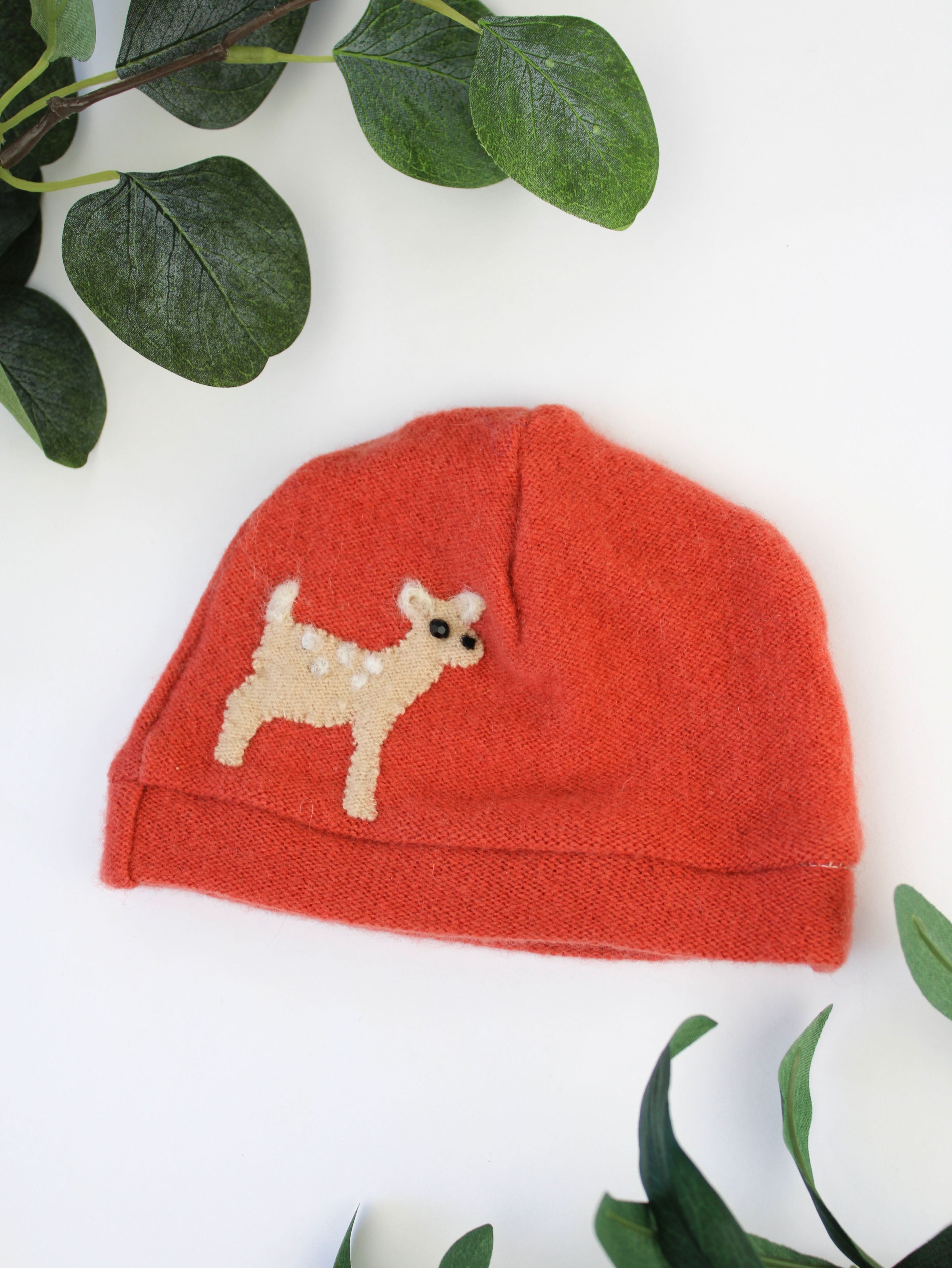 Fawn Cashmere Hat - Newborn - My American Goods
