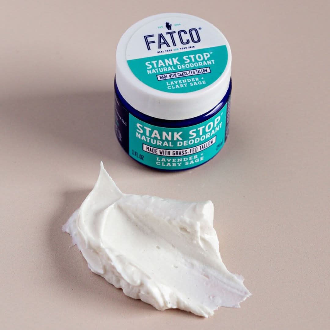 FATCO Skincare Products Stank Stop Cream Deodorant, Lavender+Sage, 2 Oz