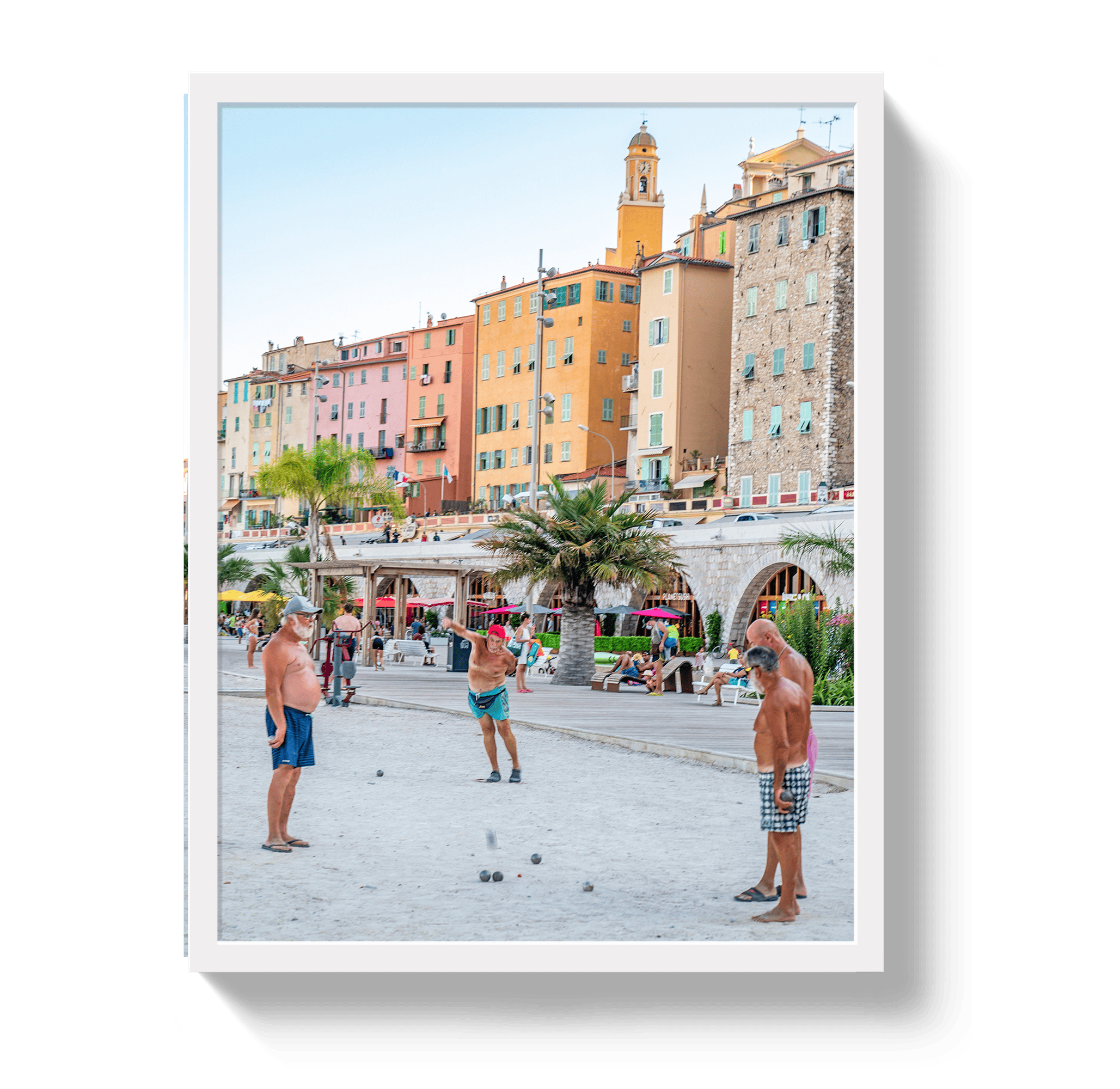 Johnny Vacay White / 11x14 / Full Bleed Boules Bros