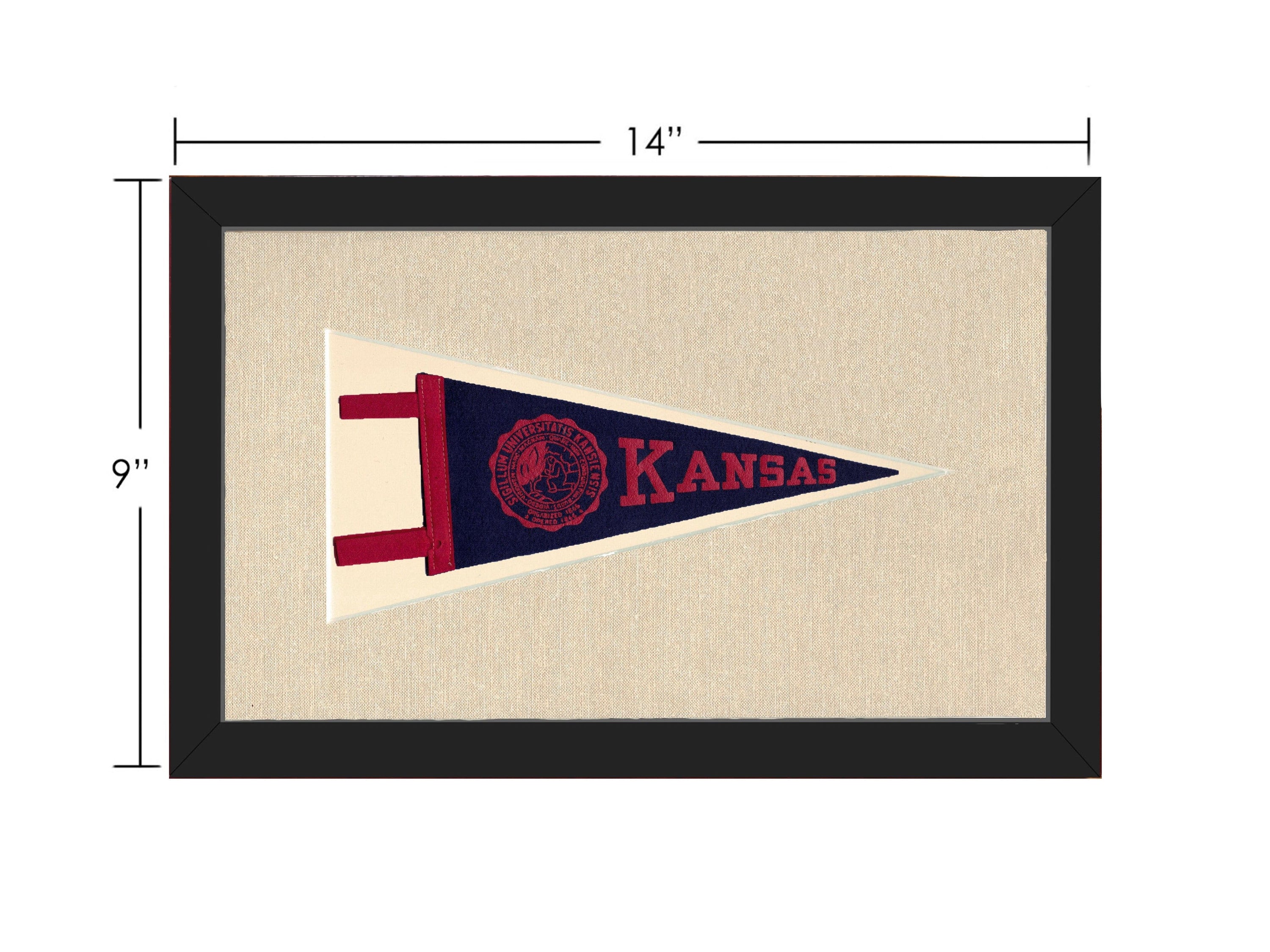Americana Memories Vintage Pennants and Memorabilia Vintage University of Kansas Pennant