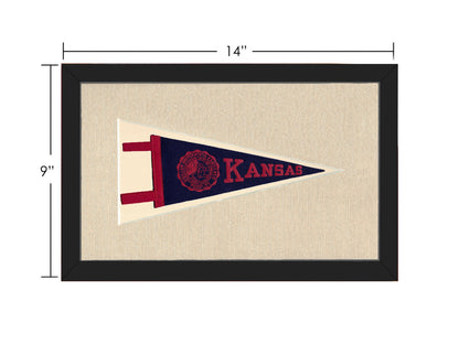 Americana Memories Vintage Pennants and Memorabilia Vintage University of Kansas Pennant