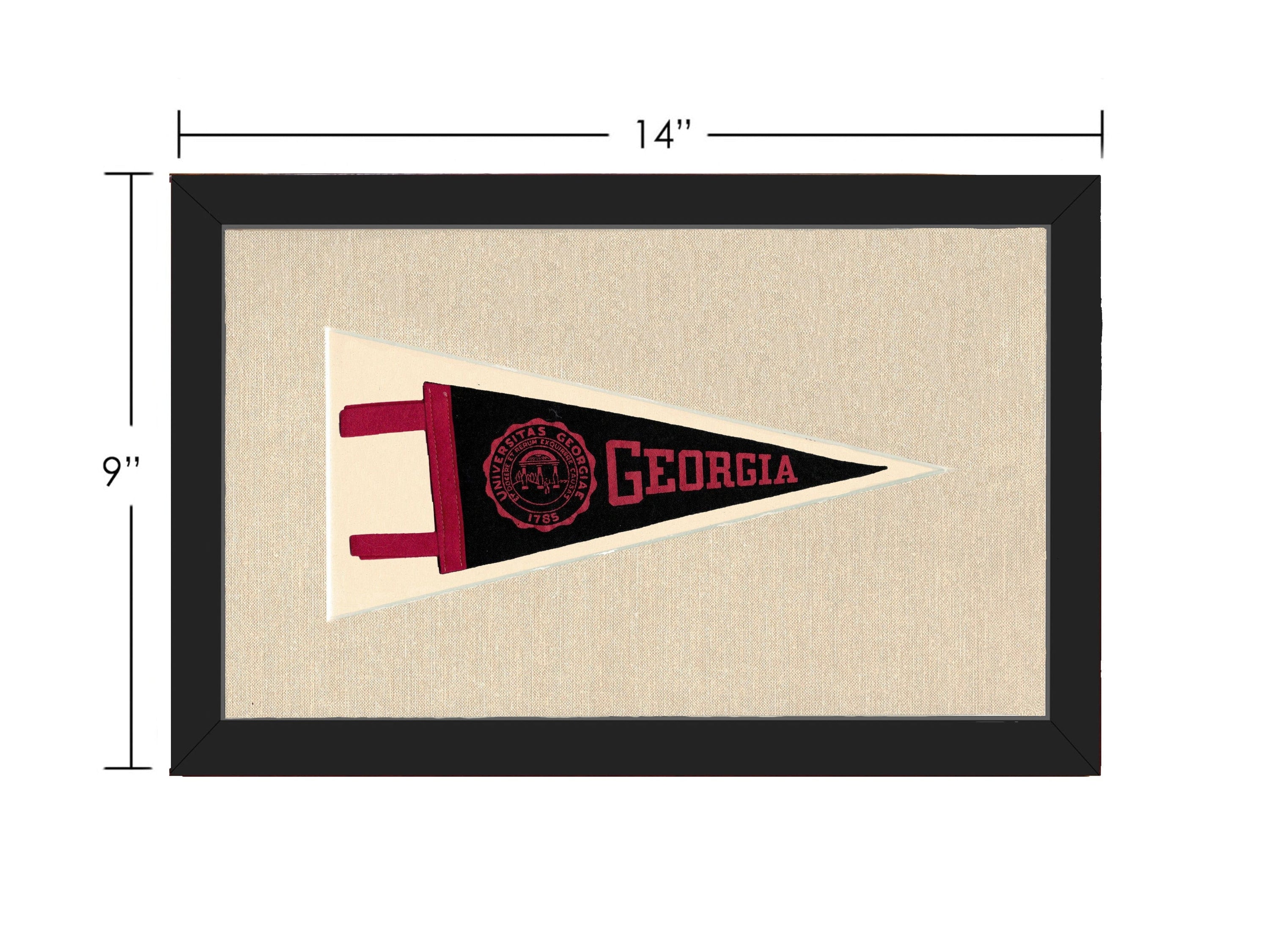 Americana Memories Vintage Pennants and Memorabilia Vintage University of Georgia Pennant