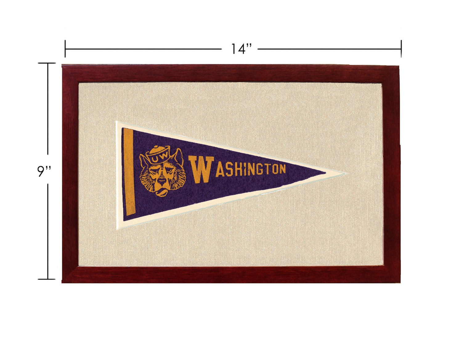 Americana Memories Vintage Pennants and Memorabilia Vintage University of Washington Pennant