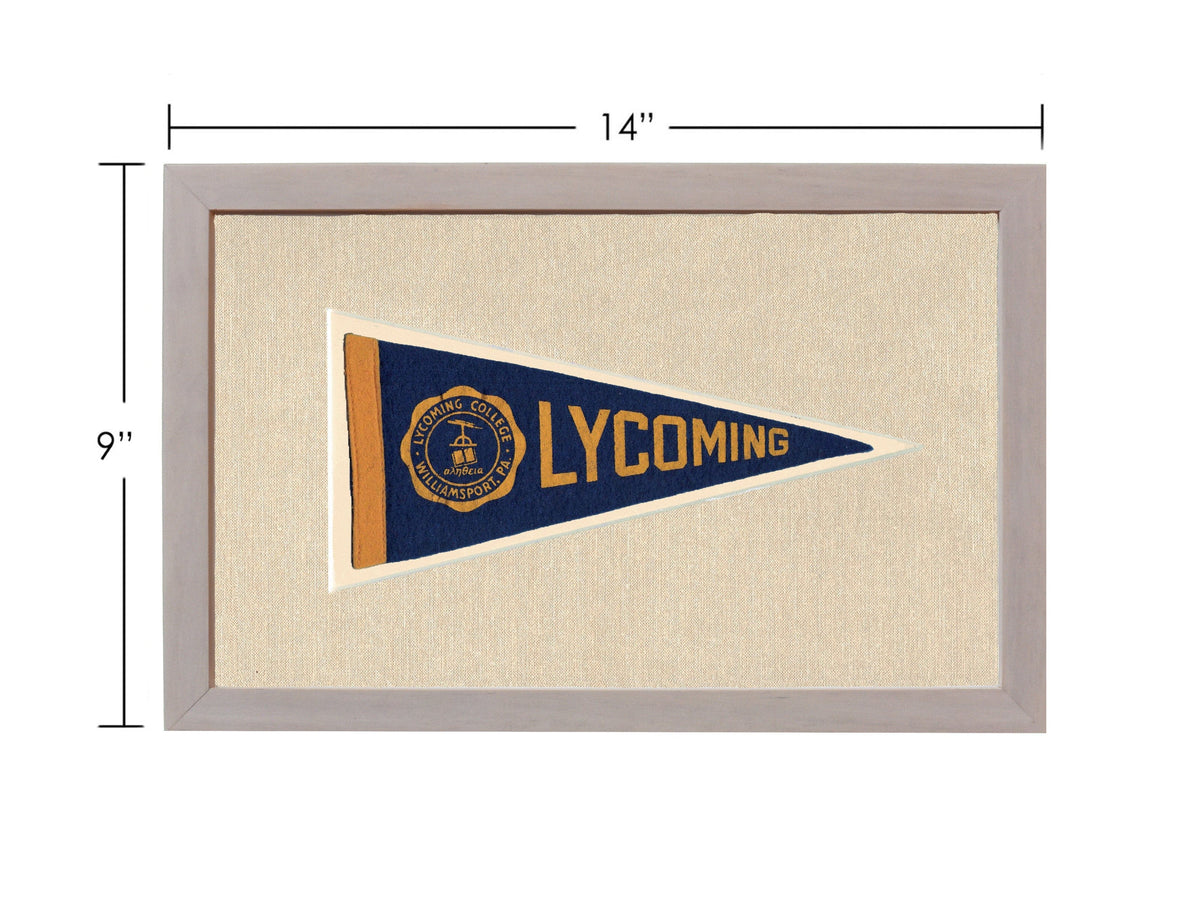 Americana Memories Vintage Pennants and Memorabilia Vintage Lycoming College Pennant