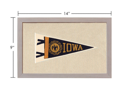 Americana Memories Vintage Pennants and Memorabilia Vintage University of Iowa Pennant