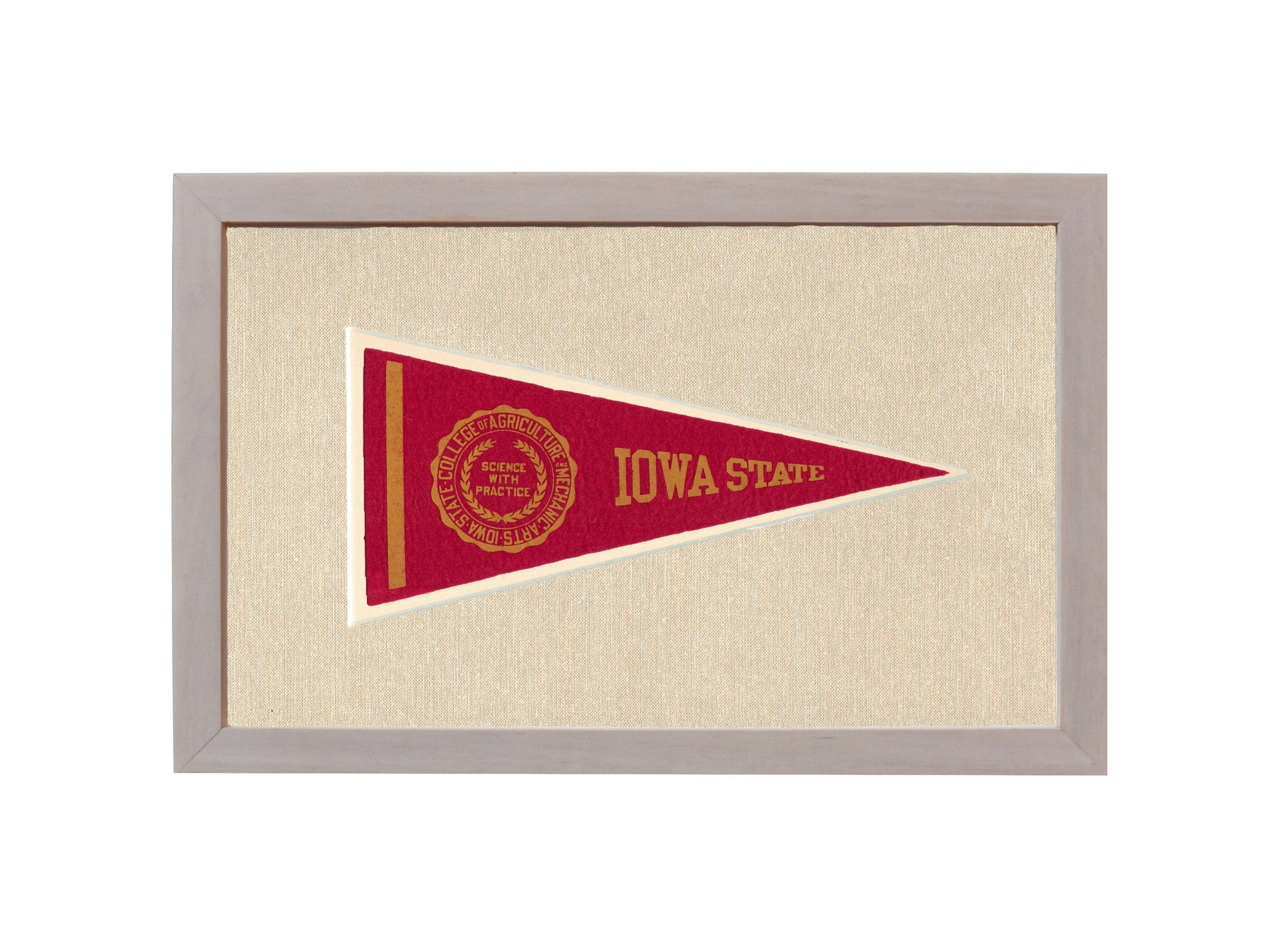 Americana Memories Vintage Pennants and Memorabilia Vintage Iowa State Pennant