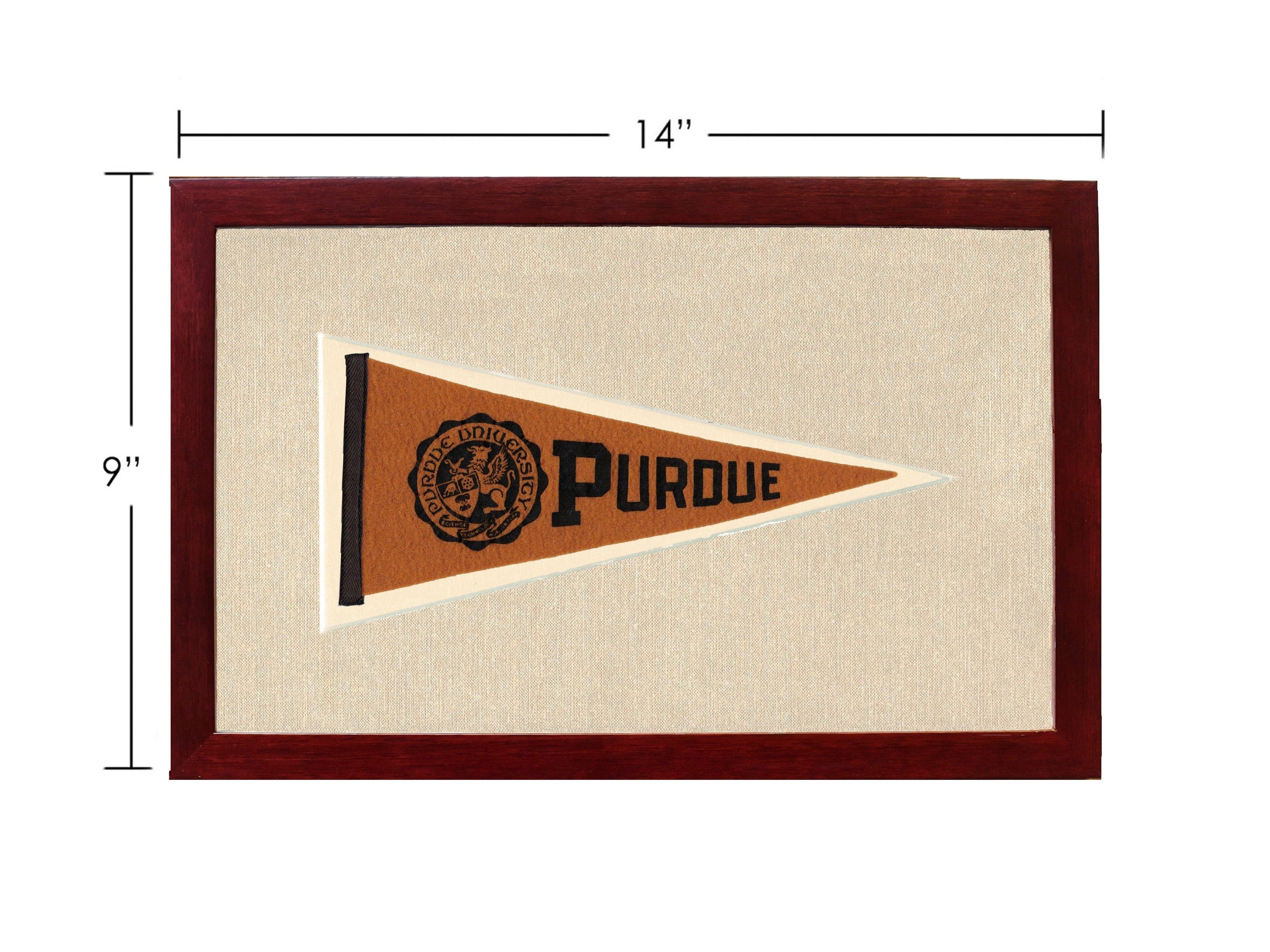 Americana Memories Vintage Pennants and Memorabilia Vintage Purdue Pennant