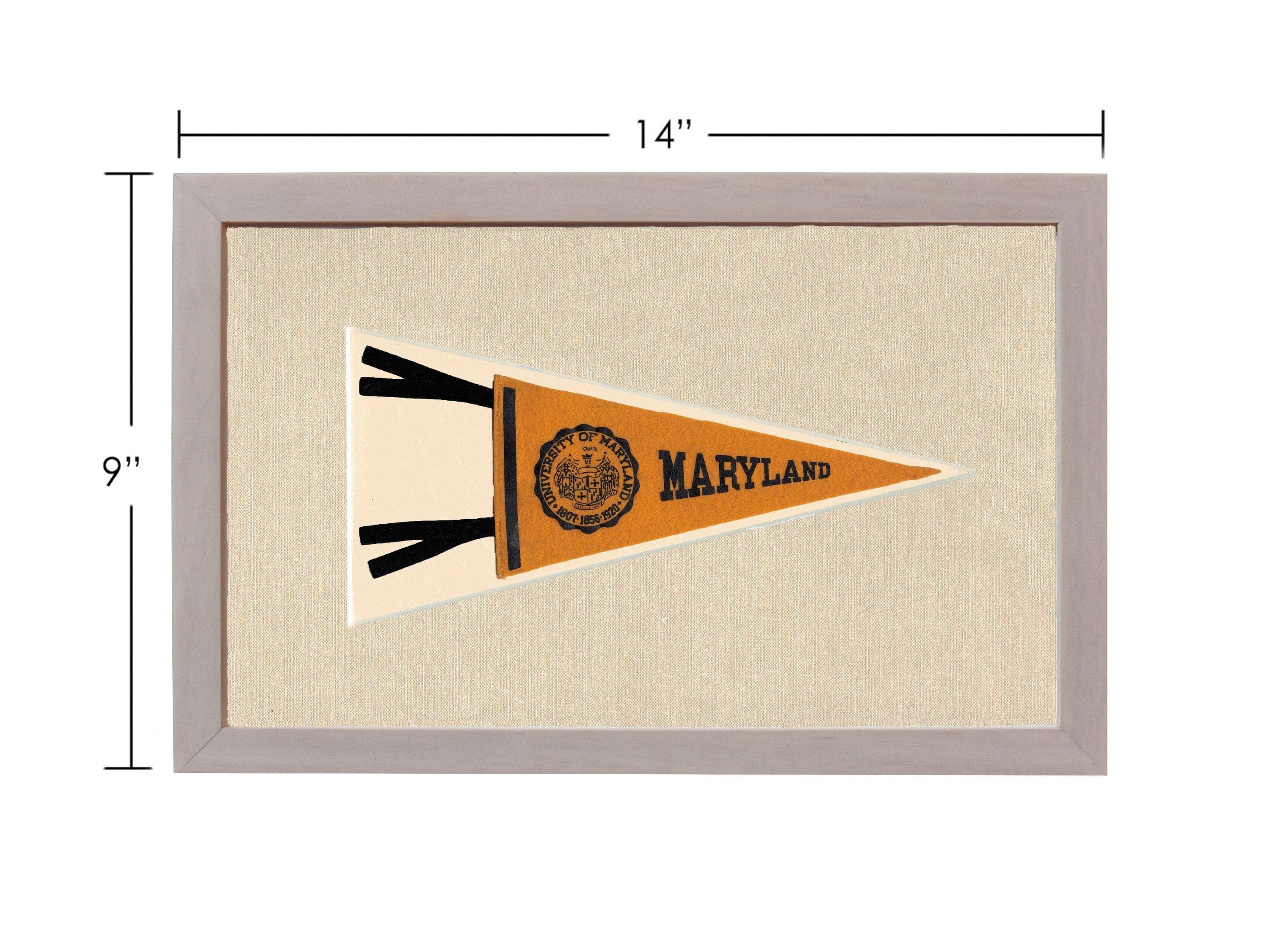 Americana Memories Vintage Pennants and Memorabilia Vintage University of Maryland Pennant
