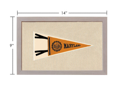 Americana Memories Vintage Pennants and Memorabilia Vintage University of Maryland Pennant