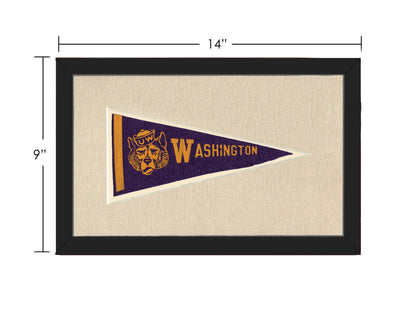 Americana Memories Vintage Pennants and Memorabilia Vintage University of Washington Pennant