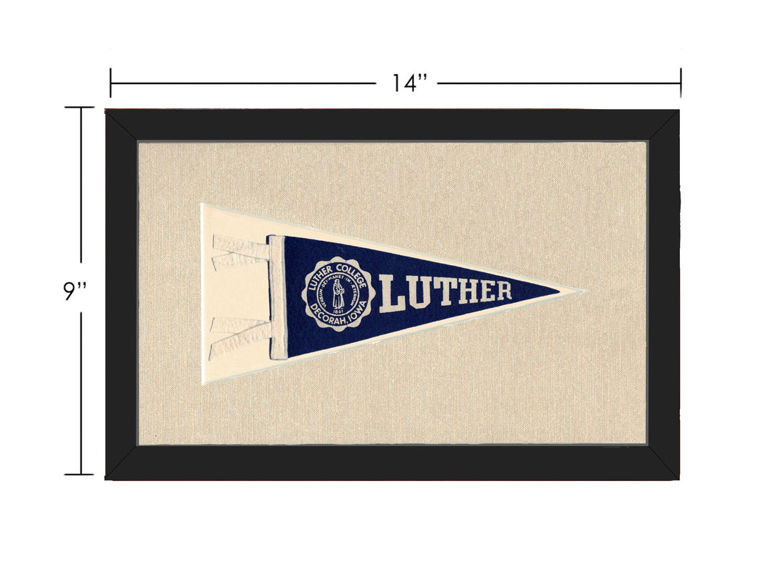 Americana Memories Vintage Pennants and Memorabilia Vintage Luther College Pennant