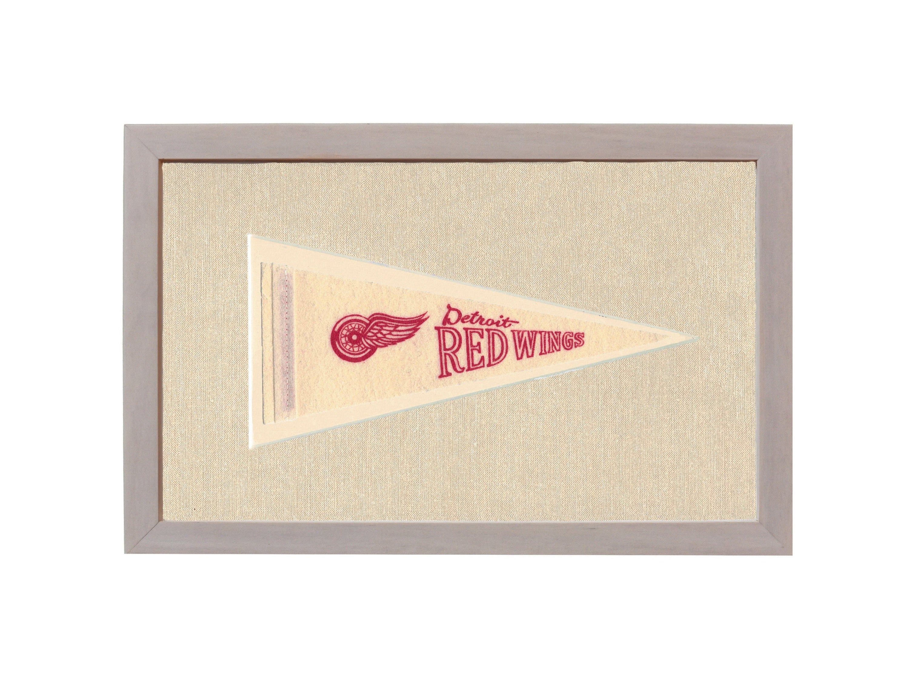 Americana Memories Vintage Pennants and Memorabilia Vintage Detroit Red Wings Pennant
