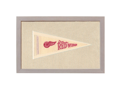 Vintage Detroit Red Wings Pennant