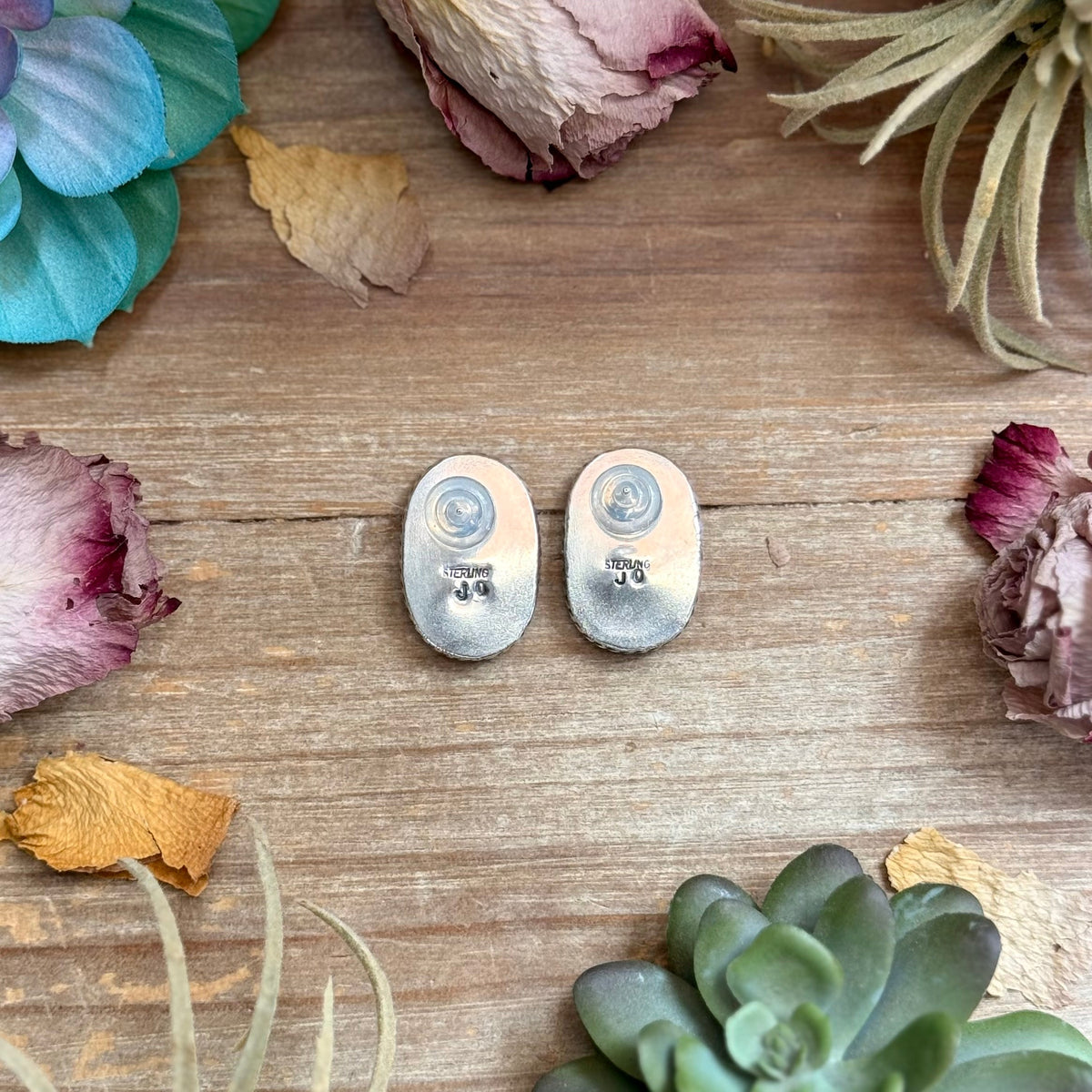 Red Buffalo Stud Earrings by Jason Ogg