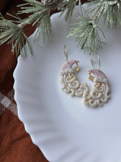 Pink Sugar Santa Moons