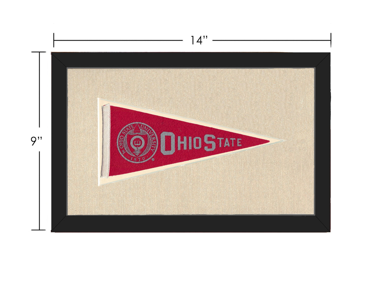 Americana Memories Vintage Pennants and Memorabilia Vintage Ohio State Pennant