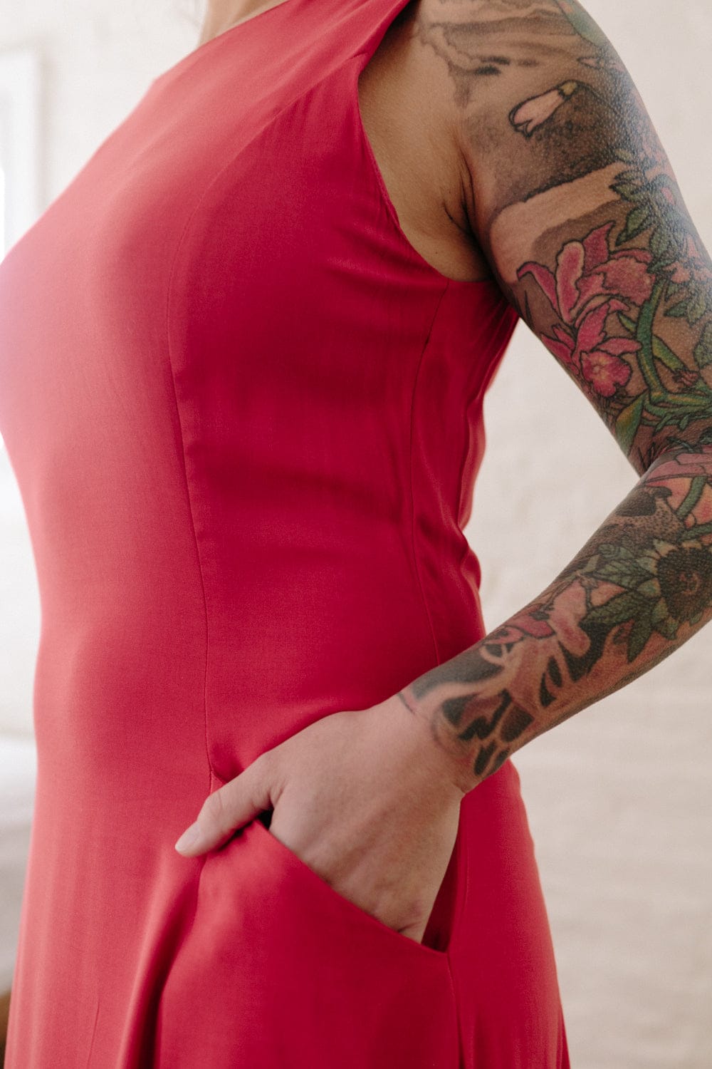 Field Day Dress Lori Dress in Coral Challis