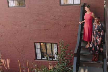 Field Day Dress Lori Dress in Coral Challis
