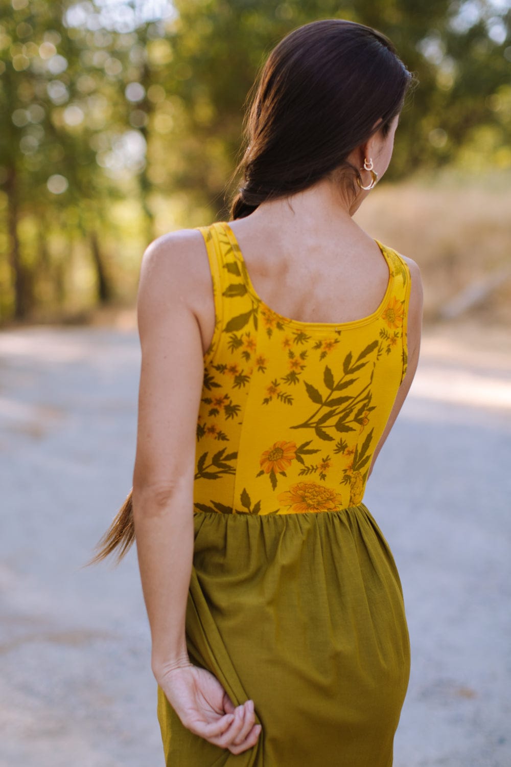 Field Day Dress Josephine Dress in Pea Soup Marigold