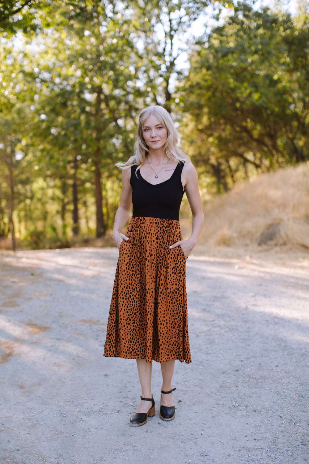 Field Day Dress Josephine Dress in Black &amp; Bam Bam