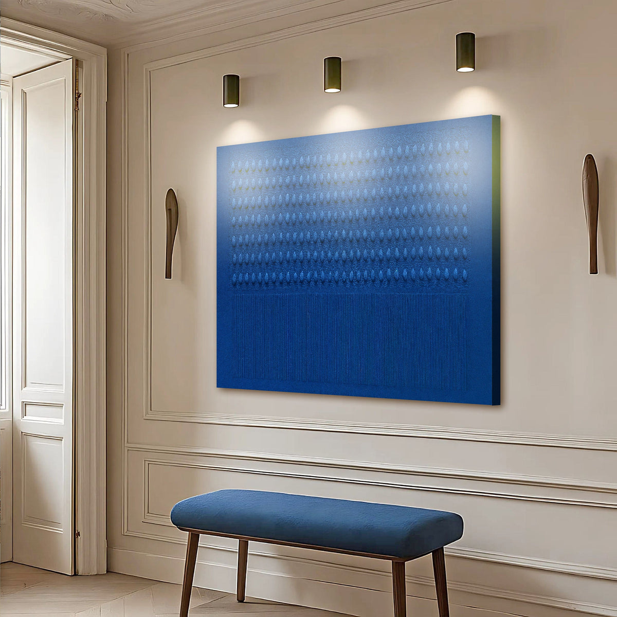 Tailored Canvases Canvas Minimalist Blue Gradient Abstract Wall Art