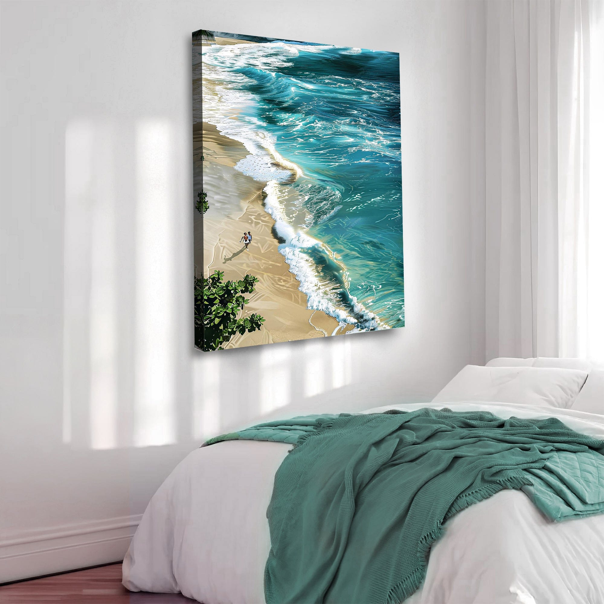 Tailored Canvases Canvas Beachfront Painting Coastal Wall Art II