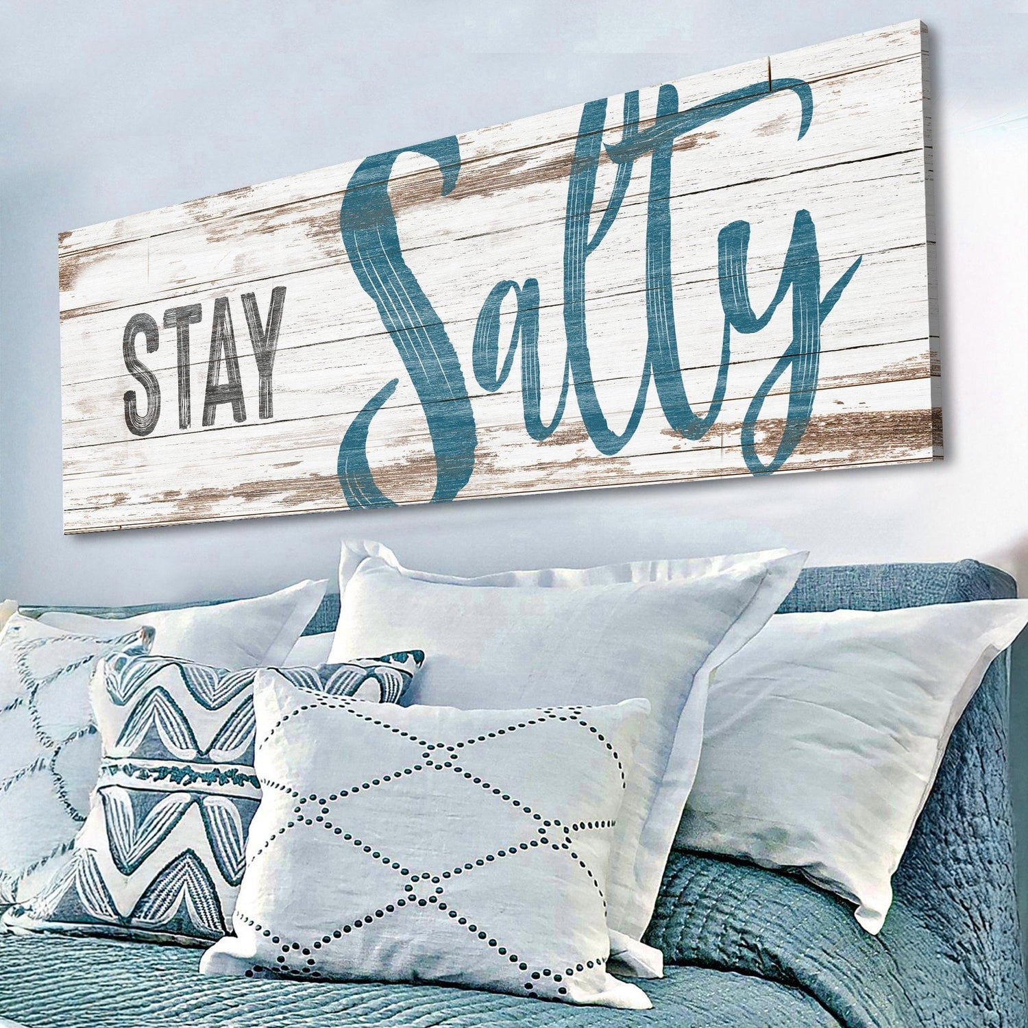 Tailored Canvases Canvas Stay Salty Coastal Sign VIII