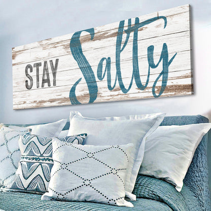 Tailored Canvases Canvas Stay Salty Coastal Sign VIII