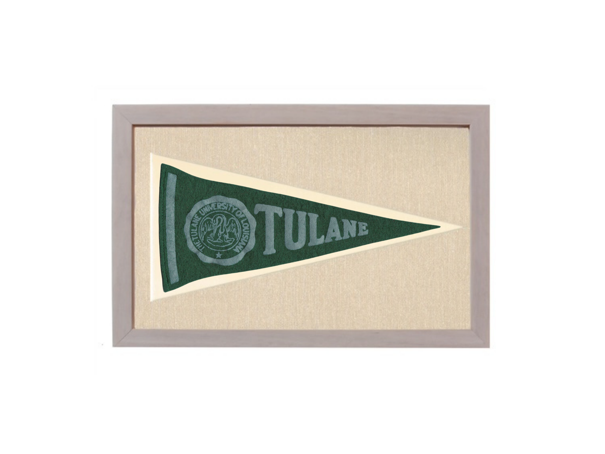 Vintage Tulane University Pennant