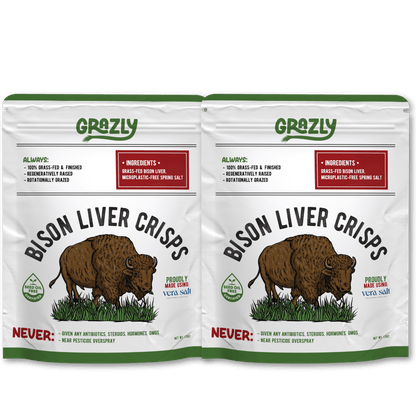 Bison Liver Crisps - 100% Grass-Fed/Finished