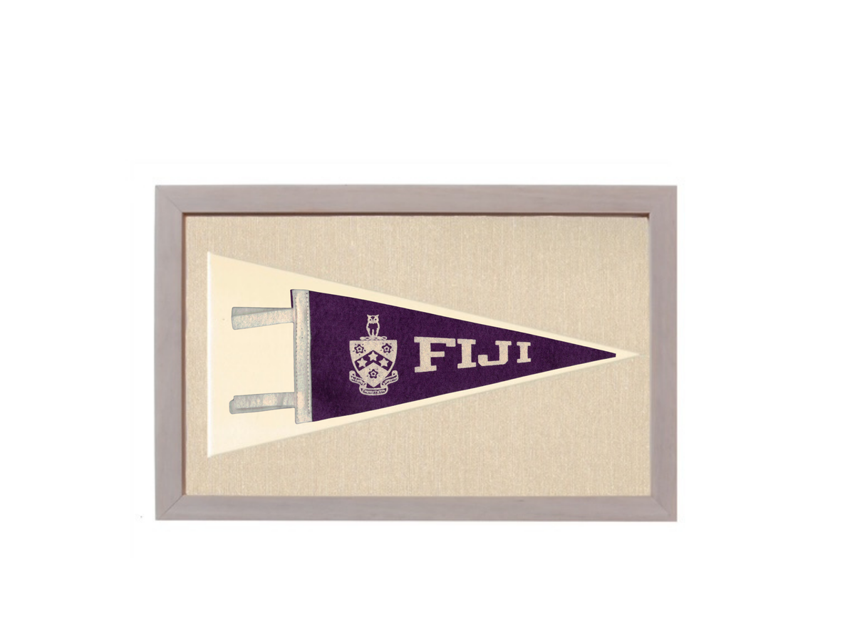Vintage Fiji Fraternity Pennant