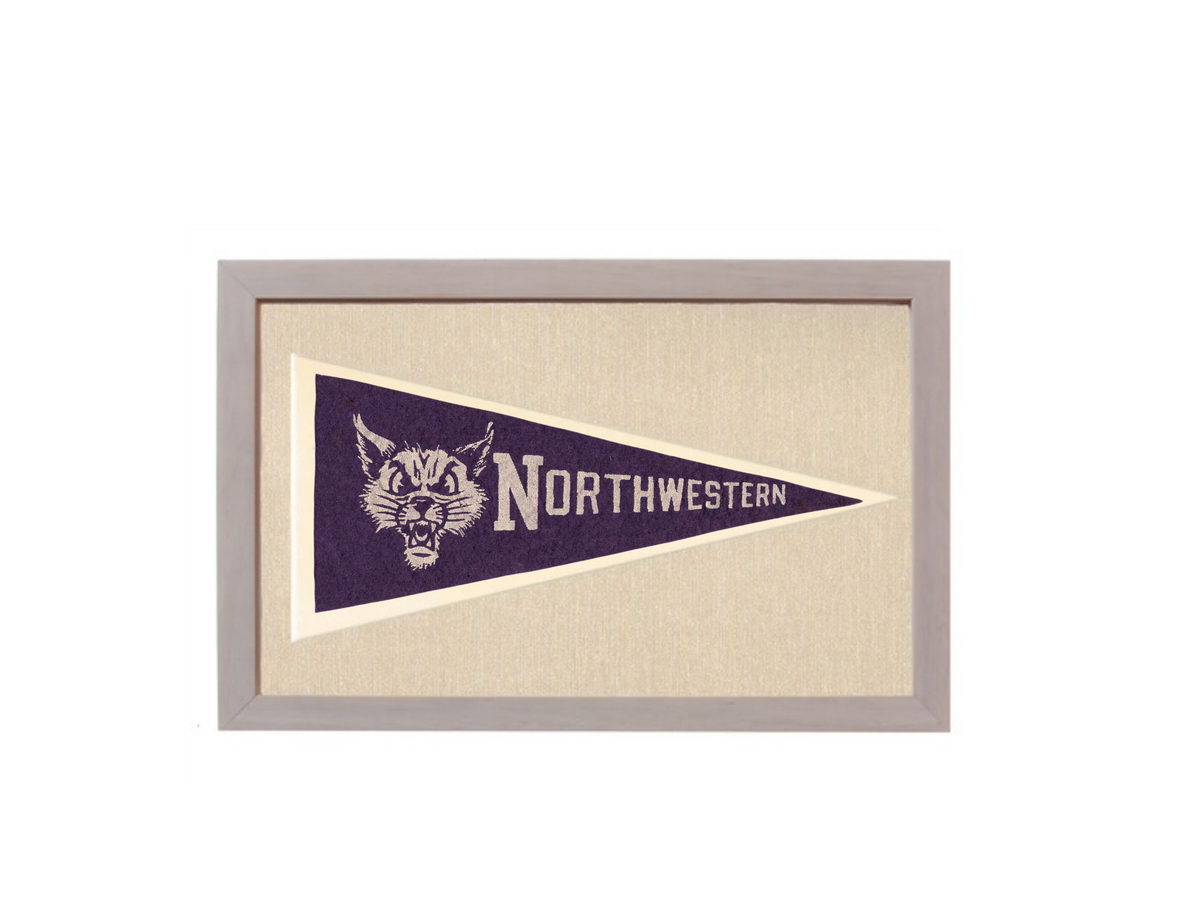 Vintage Northwestern Pennant