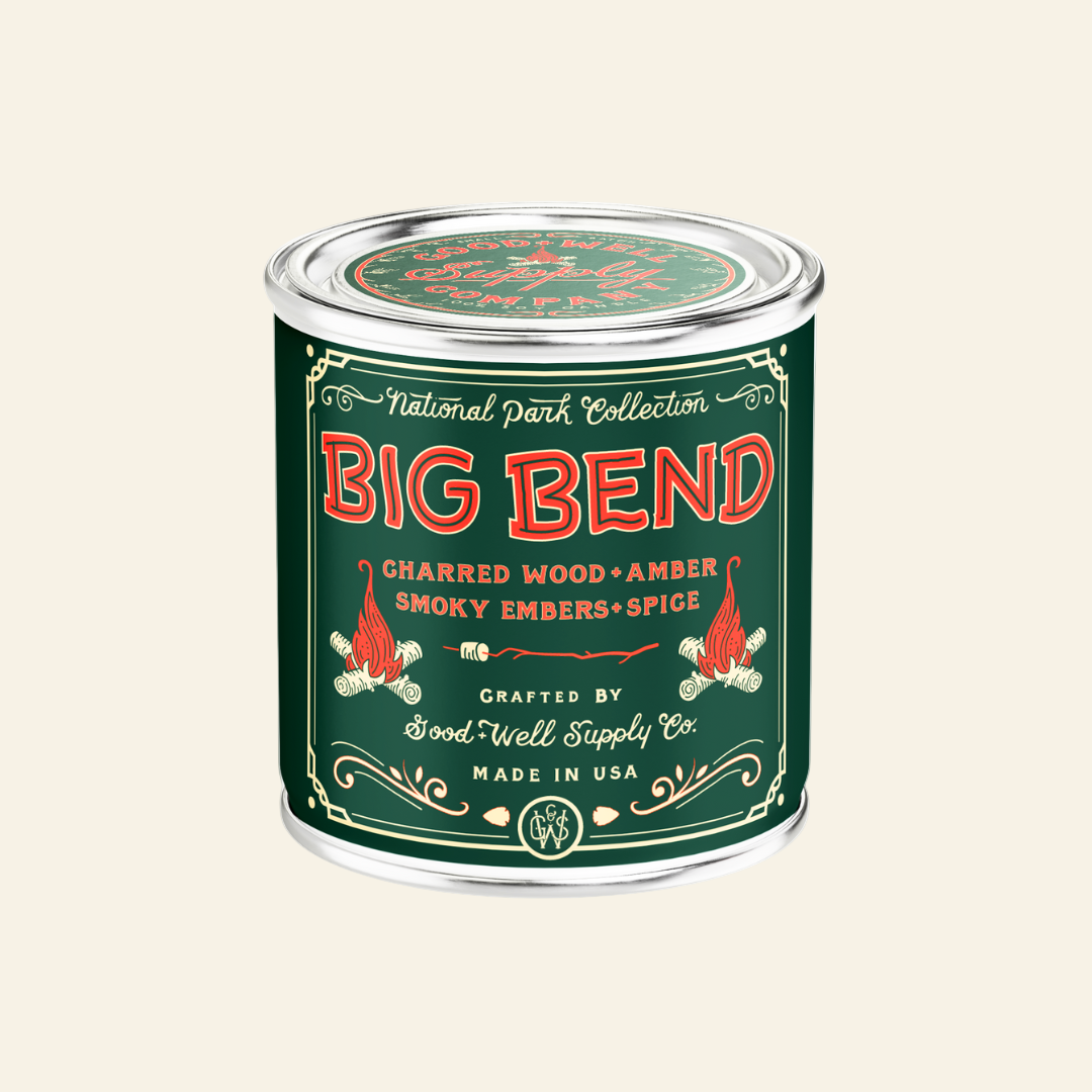 Green canister labeled &
