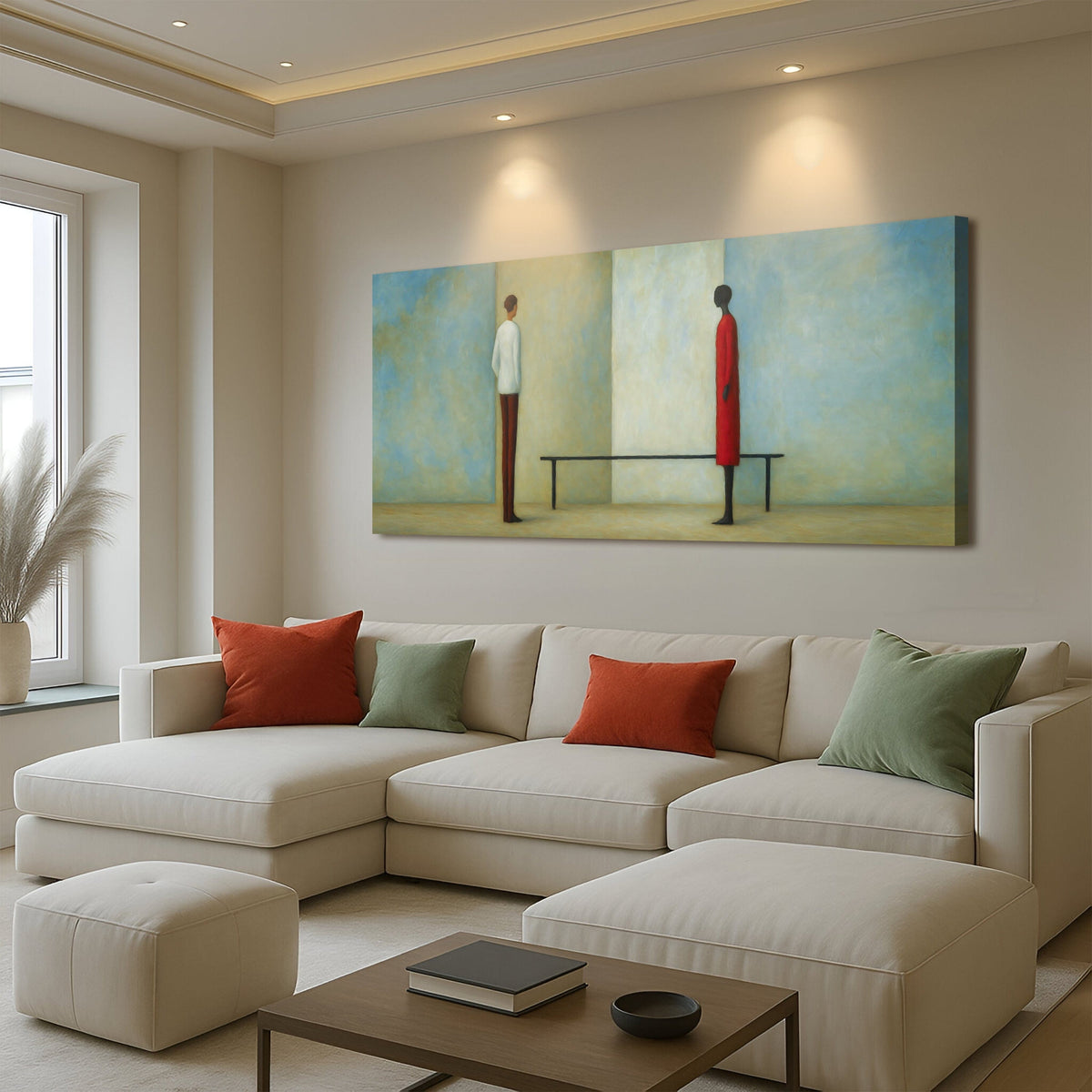 Tailored Canvases Canvas Confrontation Abstract Wall Art