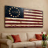 Tailored Canvases Canvas 20x10 inch Medium Premium Gallery Wrapped 1776 American Flag Wall Art