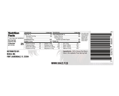 Bison Heart Crisps - 100% Grass-Fed/Finished - My American Goods