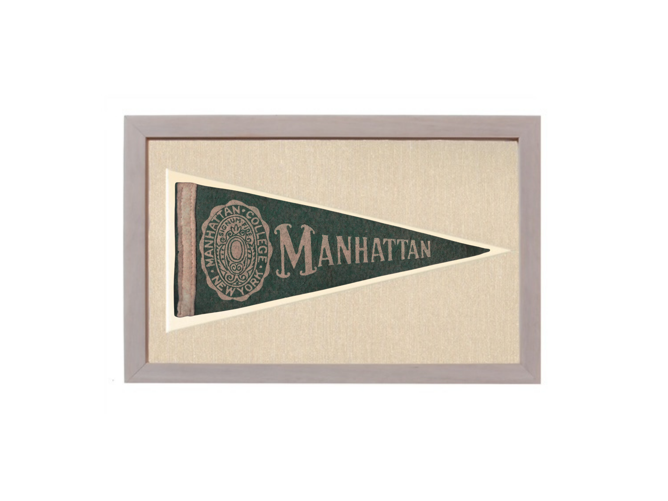 Vintage Manhattan College Pennant