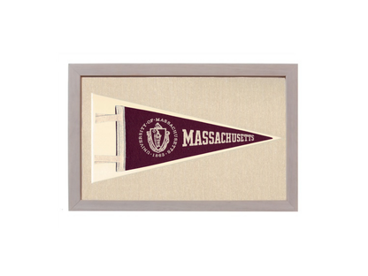 Vintage University of Massachusetts Pennant