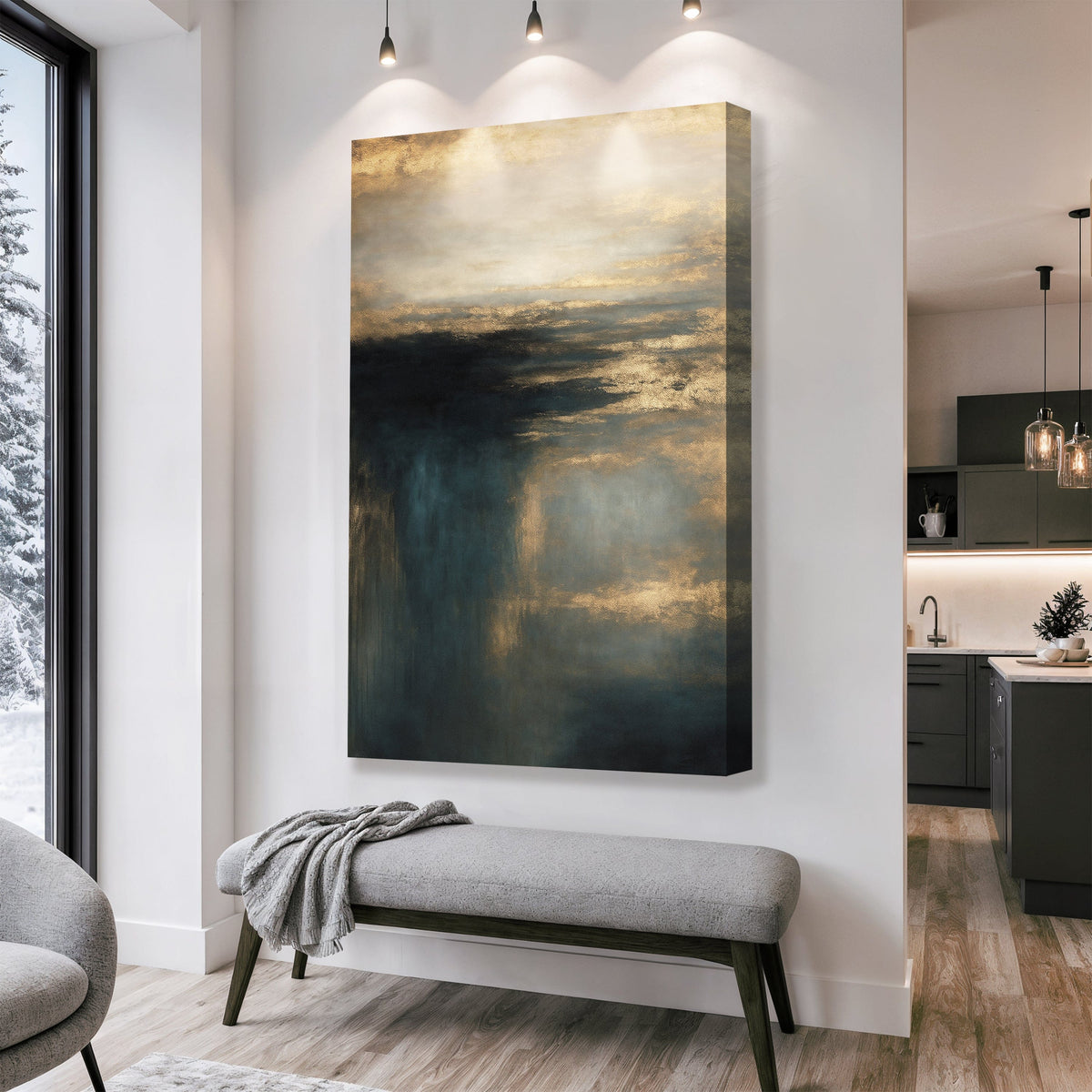 Tailored Canvases Canvas Cloudscape Glimmer Wall Art