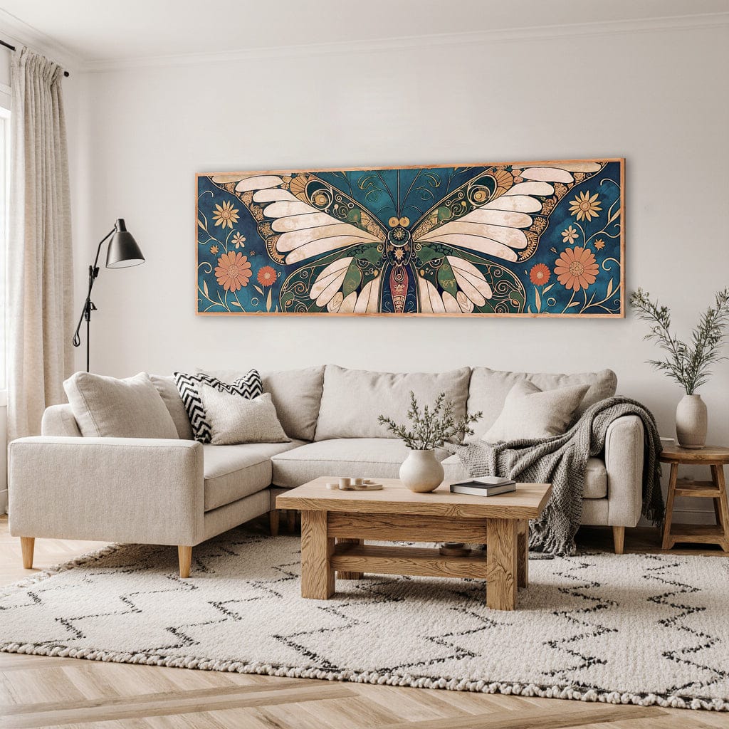 Tailored Canvases Canvas Abstract Vintage Butterfly Wall Art