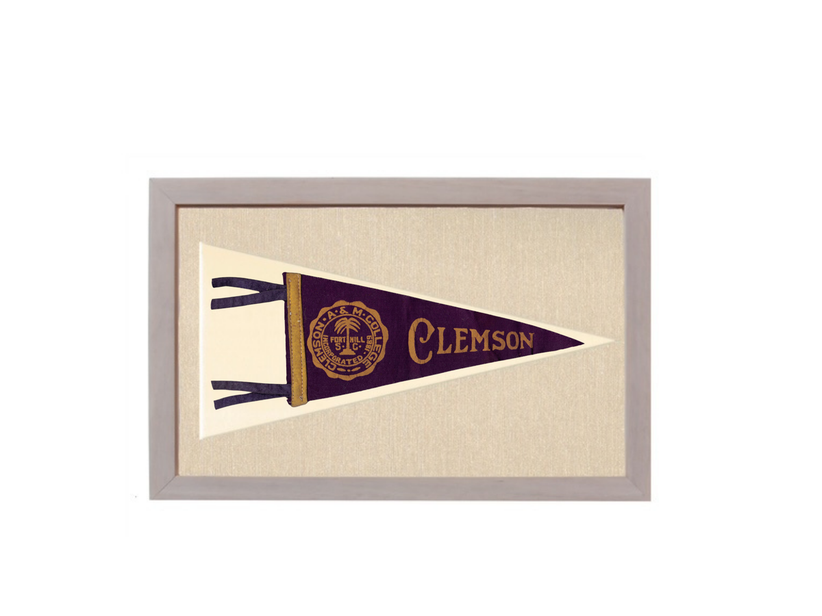 Vintage Clemson Pennant