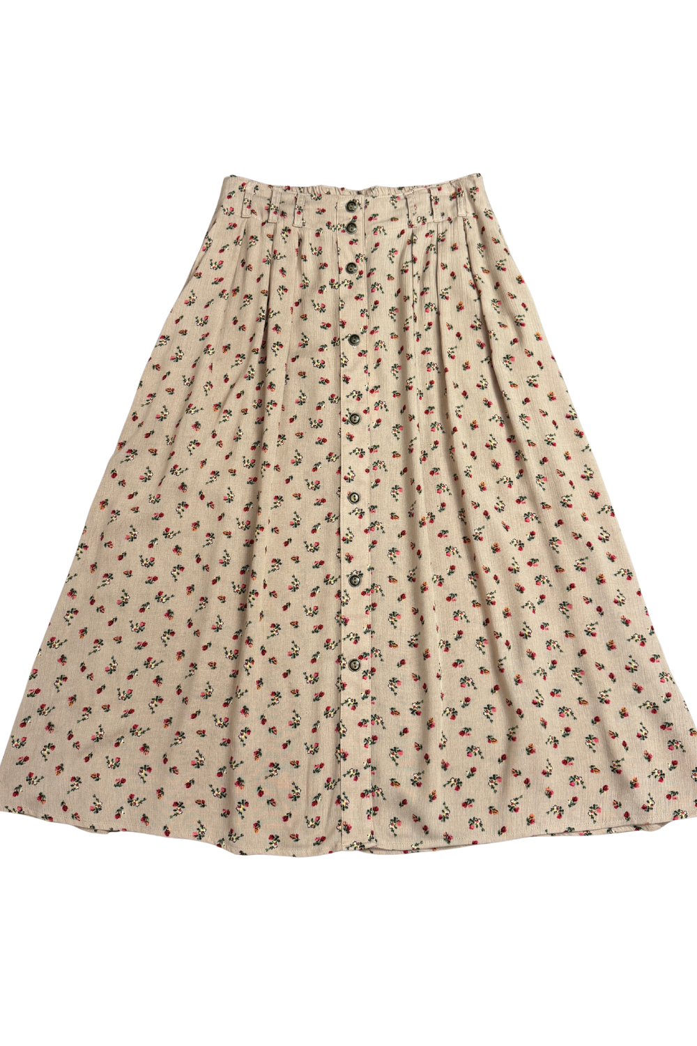 Trices Skirt in Sand Floral Crepe
