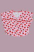 Field Day Top Dolman Top in Strawberry Cotton
